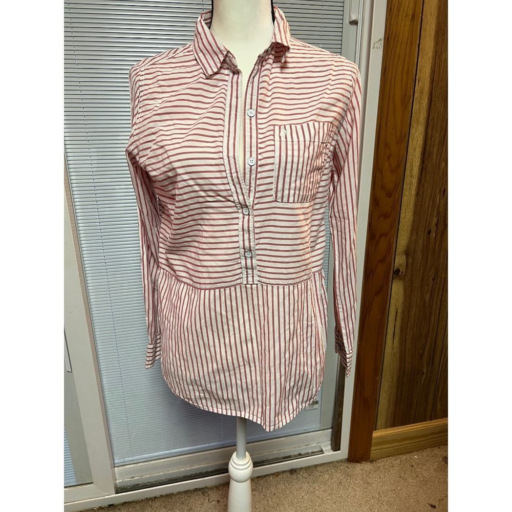 Abercrombie & Fitch Red Striped Top